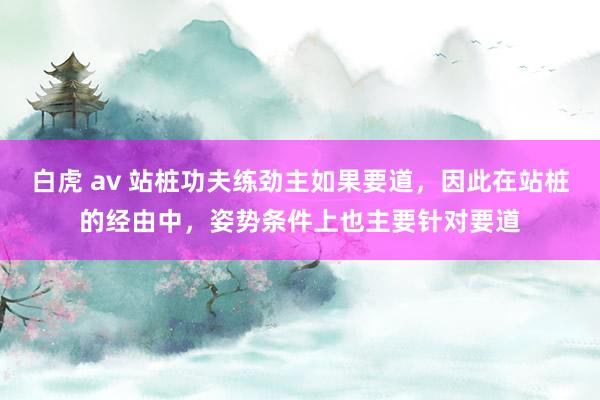 白虎 av 站桩功夫练劲主如果要道，因此在站桩的经由中，姿势条件上也主要针对要道